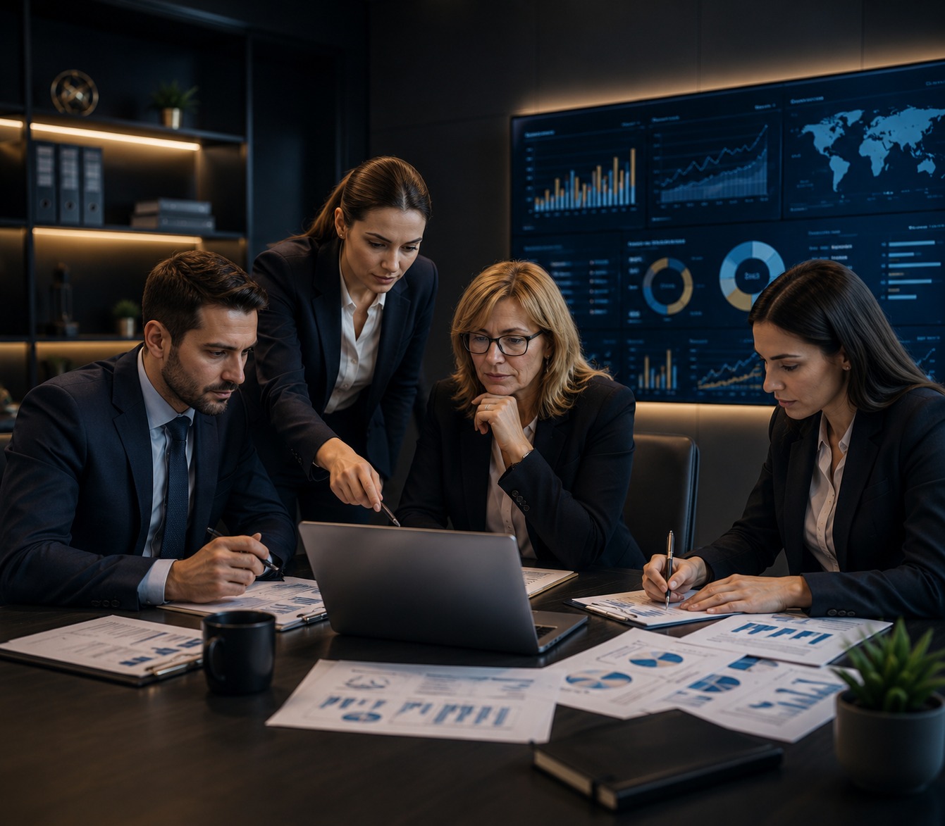 Echipă de consultanță financiară și fiscală